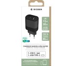 Bigben Connected BASECS2USBACPDB chargeur d'appareils mobiles Noir