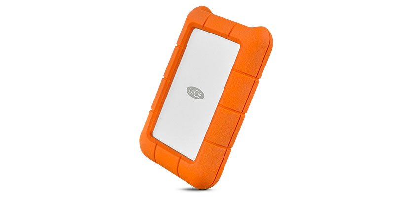 LaCie Rugged USB-C external hard drive 2 TB 2.5" USB Type-C 3.2 Gen 1 (3.1 Gen 1) Orange, Silver