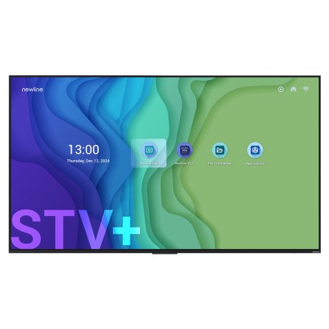 Newline STV-9824PLUS pantalla de señalización 2,49 m (98") LED 400 cd / m² 4K Ultra HD Negro Pantalla táctil Procesador incorporado