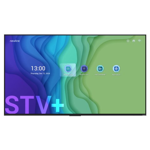 Newline STV+ 55" Pantalla plana para señalización digital 139,7 cm (55") LED Wifi 300 cd / m² 4K Ultra HD Negro Procesador incorporado Android 24/7
