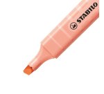 Surligneur stabilo swing cool pastel modèle de poche avec agrafe tracé 1/4mm coloris teint de pêche