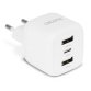 DICOTA D32069 chargeur d'appareils mobiles Ordinateur portable, Smartphone Blanc Secteur Charge rapide Intérieure