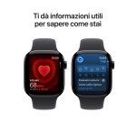 Apple Watch Series 11 GPS 42mm Cassa Alluminio Jet Black con Sport Band Nero - M/L