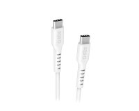 SBS Câble USB 1,5 m blanc - USB-C  Power Delivery 100W