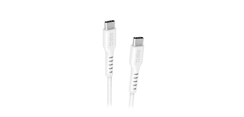 SBS Câble USB 1,5 m blanc - USB-C  Power Delivery 100W