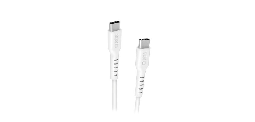 SBS Câble USB 1,5 m blanc - USB-C  Power Delivery 100W