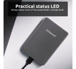 Intenso MW10000 Magnetic Power Bank 10000 mAh – MagSafe Compatible, 15W Wireless Charging, 20W USB-C PD, For iPhone & Android – Tested in Germany – Grey