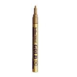 Marqueur artline permanent pointe fine conique 1.2mm tous supports corps métal encre pigmentée résiste eau or
