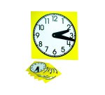 Petite horloge oz international en plastique lavable avec aiguille mobile diamètre 15cm sachet de 10 unités