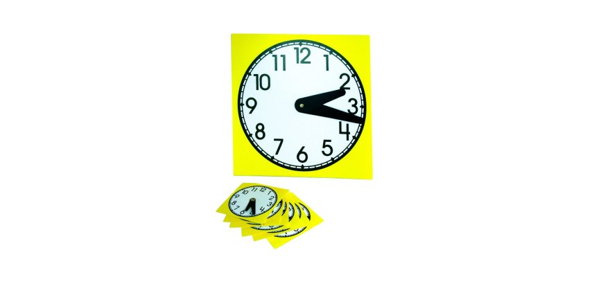 Petite horloge oz international en plastique lavable avec aiguille mobile diamètre 15cm sachet de 10 unités