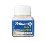 Encre de chine pelikan tire-lignes plumes dessinateur pinceaux couleur blanc flacon 10ml