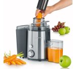 Severin ES 3566 juice maker Centrifugal juicer 400 W Black, Stainless steel