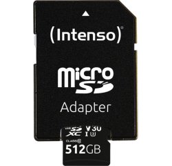 Intenso 3433493 memoria flash 512 GB MicroSDXC UHS-I Classe 10