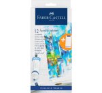 FABER-CASTELL Acrylique en tube, étui carton de 12
