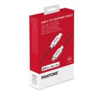 Pantone PT-CTL002-5R1 lightning cable 1.5 m Red, White