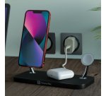 XtremeMac XMG-XM3-03 chargeur d'appareils mobiles Casques, Smartphone, Smartwatch Noir USB Recharge sans fil Intérieure