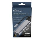 MediaRange MRCS511 USB Typ-C Hub & Konzentrat 480 Mbit/s Silber