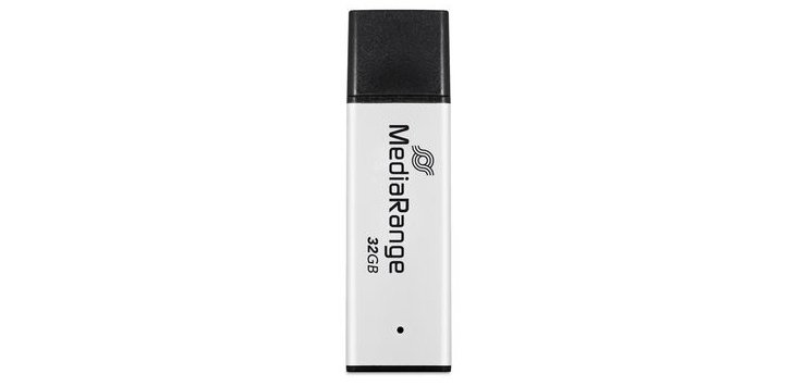 MediaRange MR1900 USB-Flash-Laufwerk 32 GB USB Typ A 3.2 Gen 1 (3.1 Gen 1) Schwarz, Silber