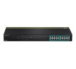 Trendnet TPE-TG160G commutateur réseau Non-géré L2 Gigabit Ethernet (10/100/1000) Connexion Ethernet, supportant l'alimentation via ce port (PoE) 1U Noir