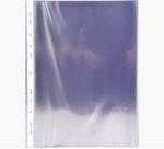 Sachet de 10 pochettes perforées - PVC lisse - A4 - Cristal
