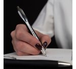 Stylo-bille schneider slider rave xb black edition         viscoglide trait extra large  encre bleue coloris