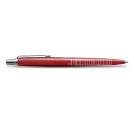 Stylo-bille parker jotter world londres retractable     clip corps rouge metallise    pointe moyenne encre bleue