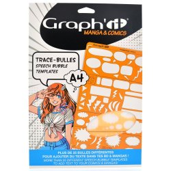Le trace bulle GRAPH'IT, accessoire innovant pour tracer des bulles de manga - Modèle A