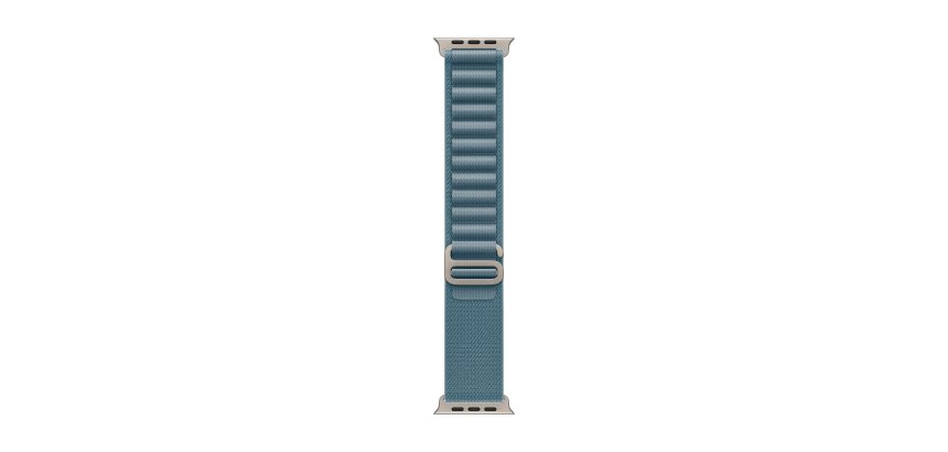Apple MFTJ4ZM/A smart wearable accessory Band Blue Titanium, Polyester, Spandex