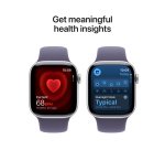Apple Watch Series 11 GPS 42mm Silver Aluminium Case with Purple Fog Sport Band - S/M
