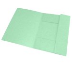 Chemise 3 rabats Oxford top file + a4 avec élastique couverture carte vert pastel