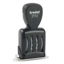 Trodat 73042 timbro aziendale Tradizionale Timbro data Metallo, Plastica