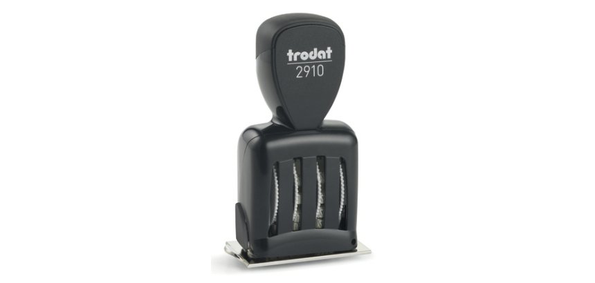 Trodat 73042 timbro aziendale Tradizionale Timbro data Metallo, Plastica