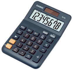 Calculatrice casio bureau ms8e gran ecran 8 chiffres    euro convertisseur memoire    solaire/pile couleur bleu
