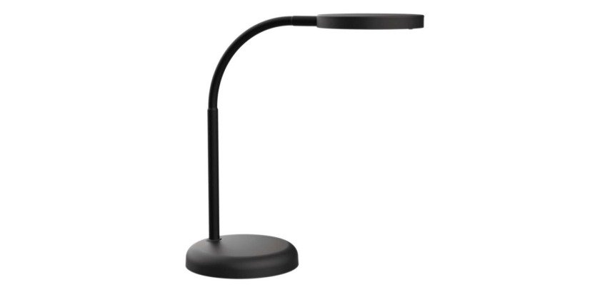 Luminaire bureau maul joy 16 led hauteur 33,5 cm bras      38,5cm tete diametre 11,8cm   coloris noir