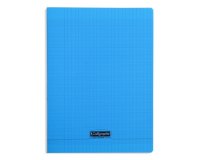 Cahier piqué 8000 POLYPRO 24x32 cm 96 pages grands carreaux 90 g - Bleu