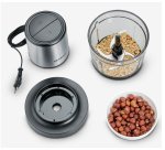 Severin KM 3867 electric food chopper 1 L 400 W Black, Silver, Transparent