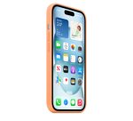 Apple iPhone 15 Silicone Case with MagSafe - Orange Sorbet