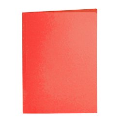 Sous-chemise liderpapel papier cartonné 180g 310x230mm document a4 210x297mm coloris pastel rouge intense