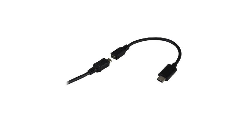 MCL USB31-CM/2HBFCE câble USB USB 2.0 0,17 m USB C USB A Noir