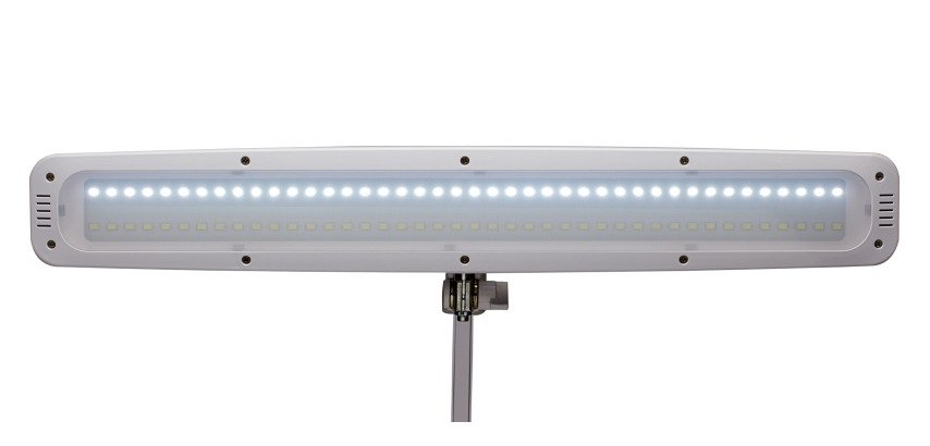 MAUL Work LED desk lamp with adjustable intensity, white