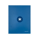 Classeur antartik 4 anneaux end 40mm a4+ carton remborde    coloris bleu marine