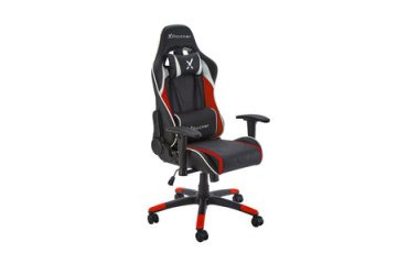 X Rocker 5126601 Video Game Chair Gaming Chair Padded Seat Black, Red