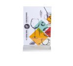 Porte-visuel vertical pied aluminium A5 - Cristal