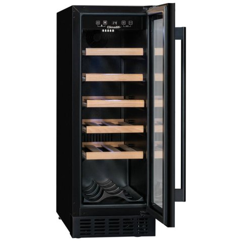 CLIMADIFF Cave à vin encastrable de service CBU20S2B, Largeur 29.5 cm, 20 bouteilles