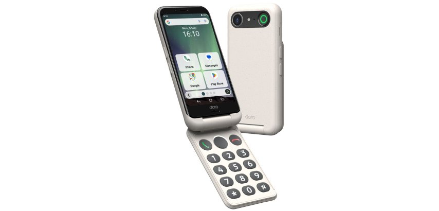 Doro Aurora A20 11,4 cm (4.5") Double SIM Android 14 4G USB Type-C 4 Go 64 Go 3000 mAh Noir, Blanc