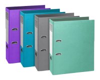 Classeur à levier Teksto Prem'Touch Dos 80mm - A4 - Couleurs assorties