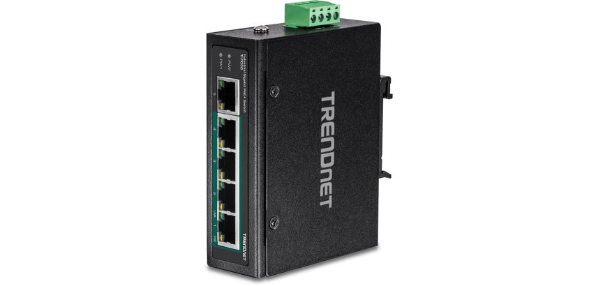 Trendnet TI-PG50 commutateur réseau Non-géré Gigabit Ethernet (10/100/1000) Connexion Ethernet, supportant l'alimentation via ce port (PoE) Noir