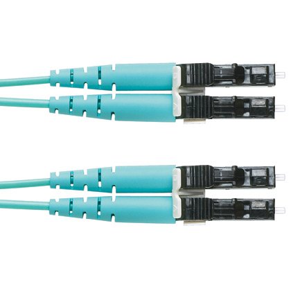 Panduit FZ2ELLNLNSNM001 Cable de fibra óptica e InfiniBand 1 m LC Color aguamarina