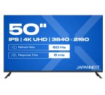 JAPANNEXT JN-IPS500UHD60F écran plat de PC 127 cm (50") 3840 x 2160 pixels 4K Ultra HD Noir