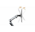 Durable 509723 flat screen support for desk 81.3 cm (32") Wall Silver